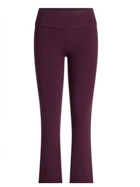SKIMS COTTON JERSEY FOLDOVER PANT SIZE SMALL COLOR CURRANT